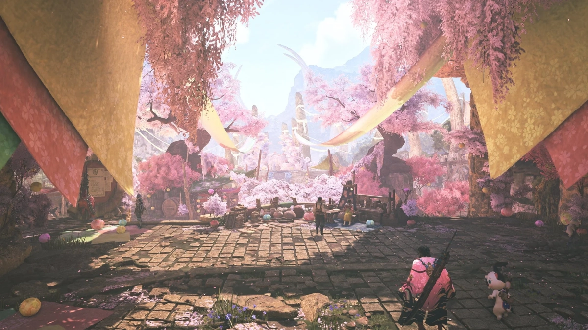 花舞の儀の村広場