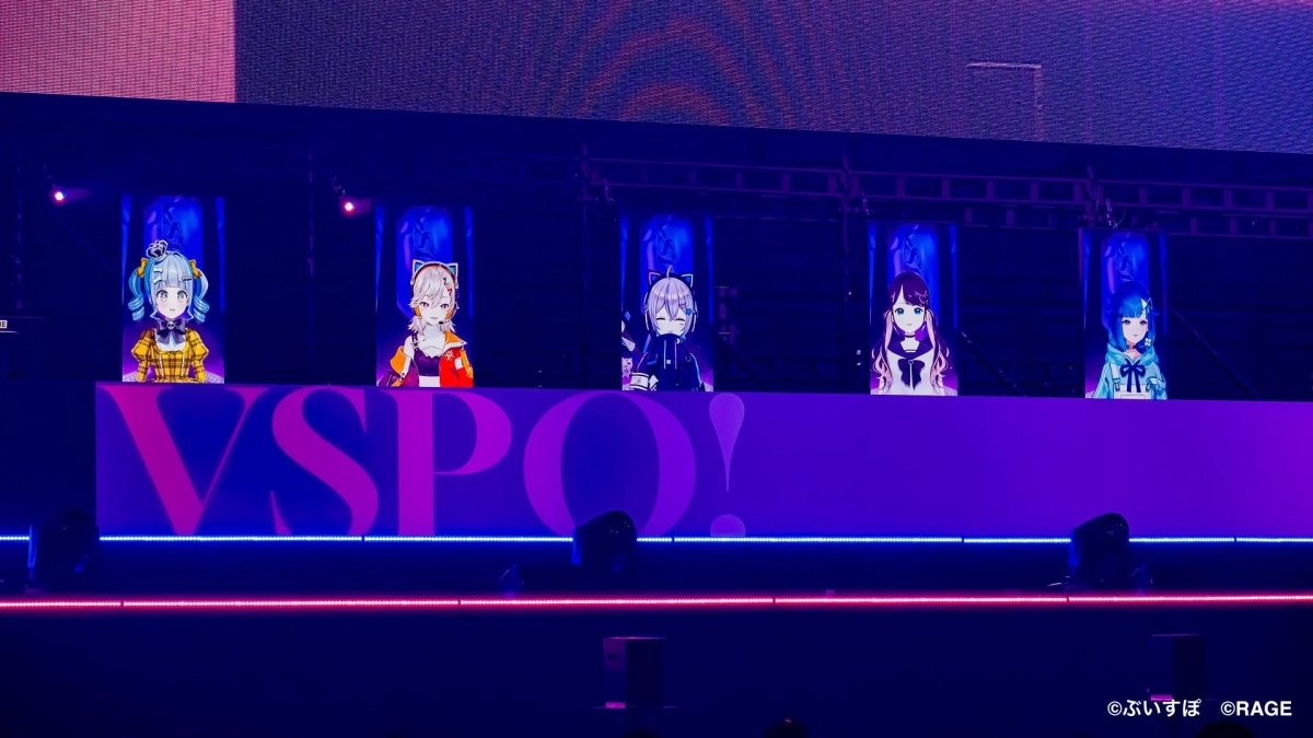 VTuberキャラクターのステージ投影