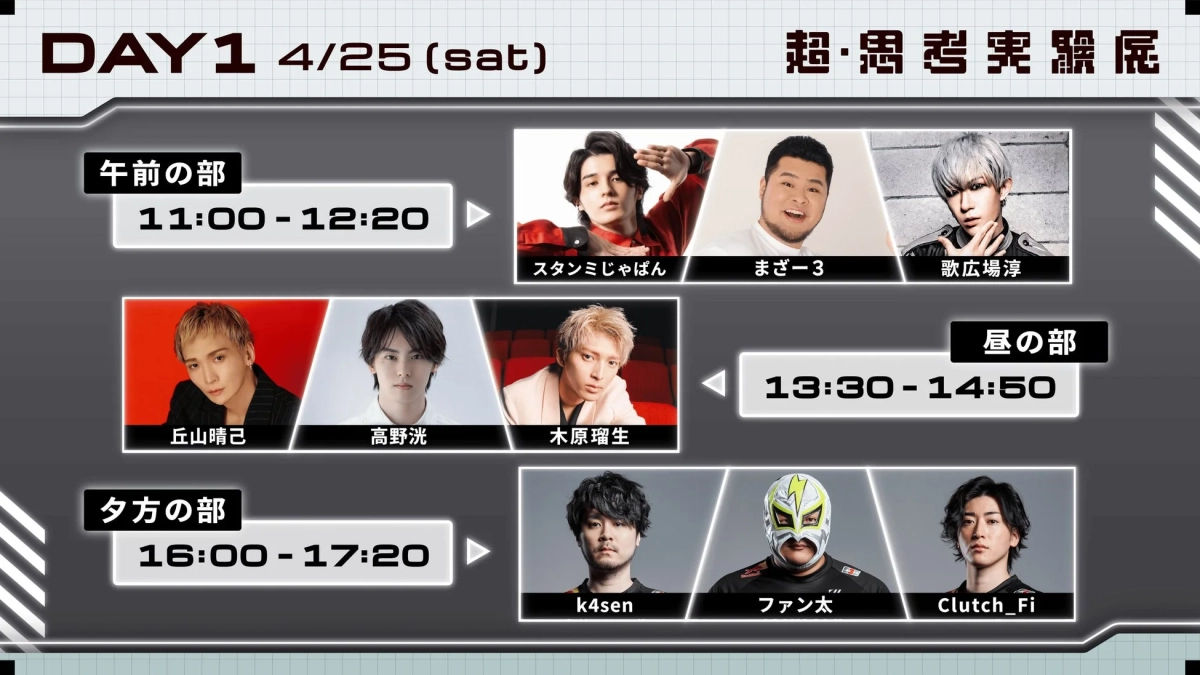 DAY1スケジュール