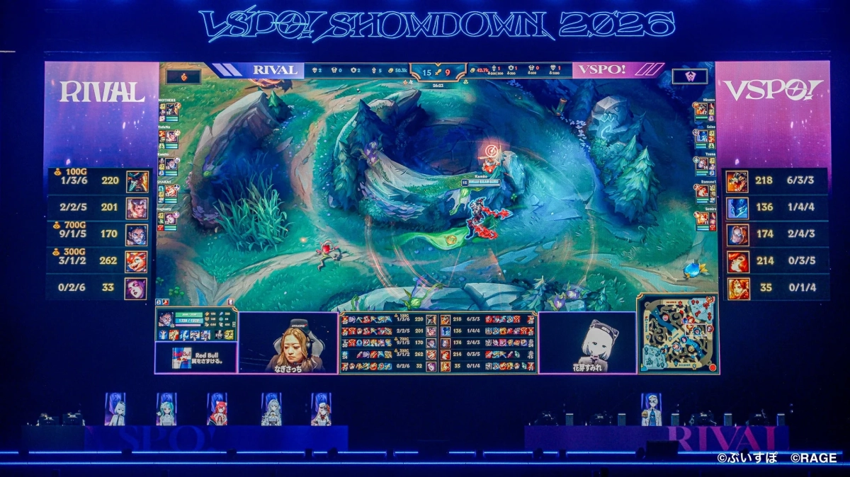 試合画面とプレイヤー