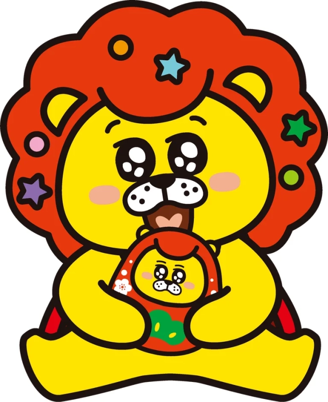 ぎごまるの親子イラスト