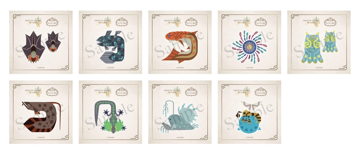 モンスターハンターワイルズ 環境生物ステッカー