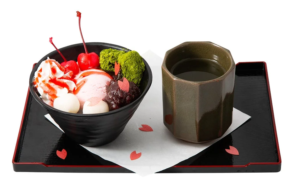 和風デザートと日本茶のセット