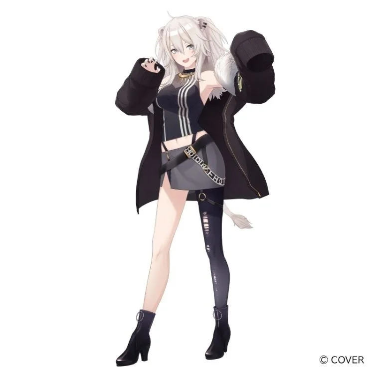 獅白ぼたん 全身イラスト