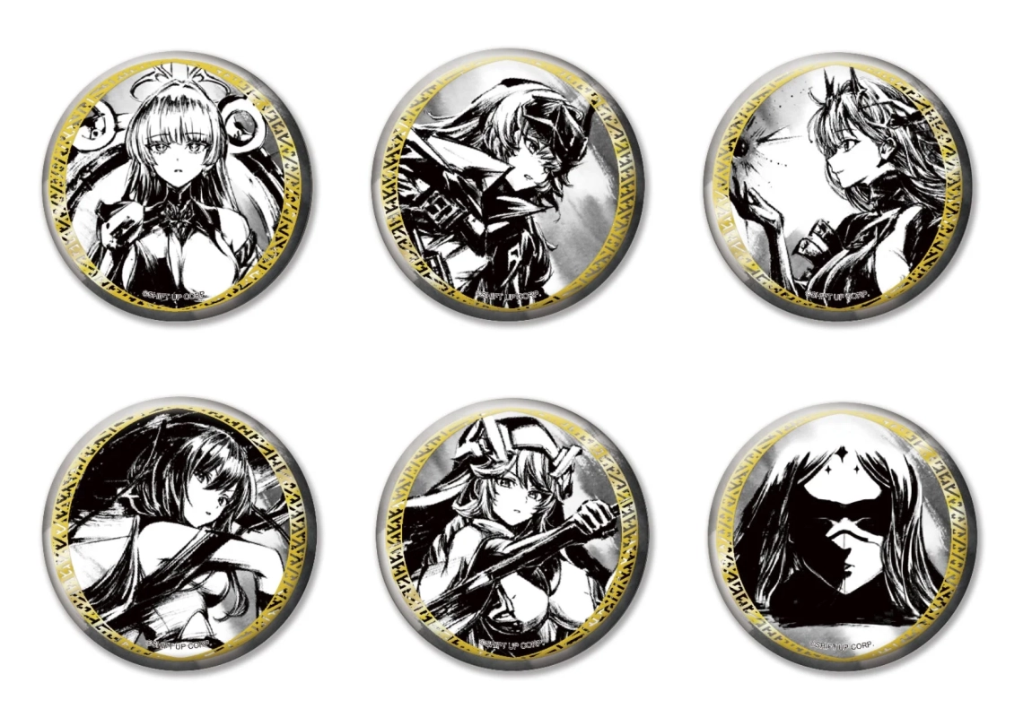 墨絵トレーディング和紙缶バッジ（全6種）