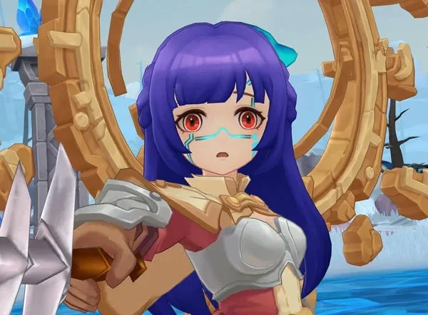 紫髪女性キャラクター