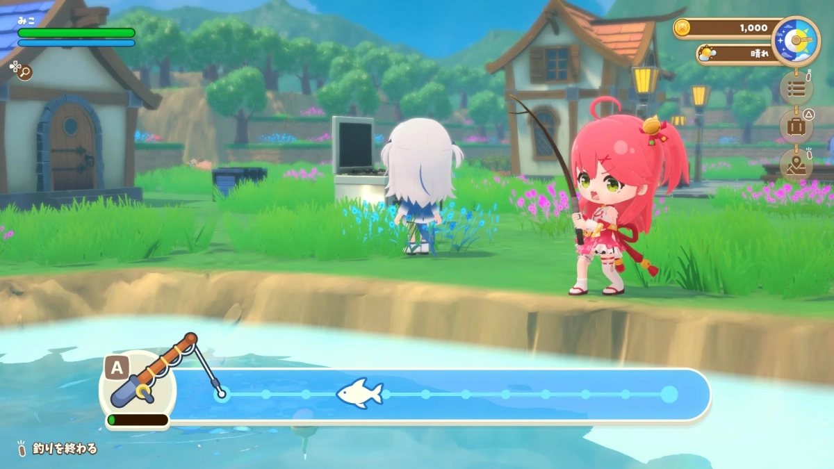 さくらみことガウル・ぐらの釣りシーン