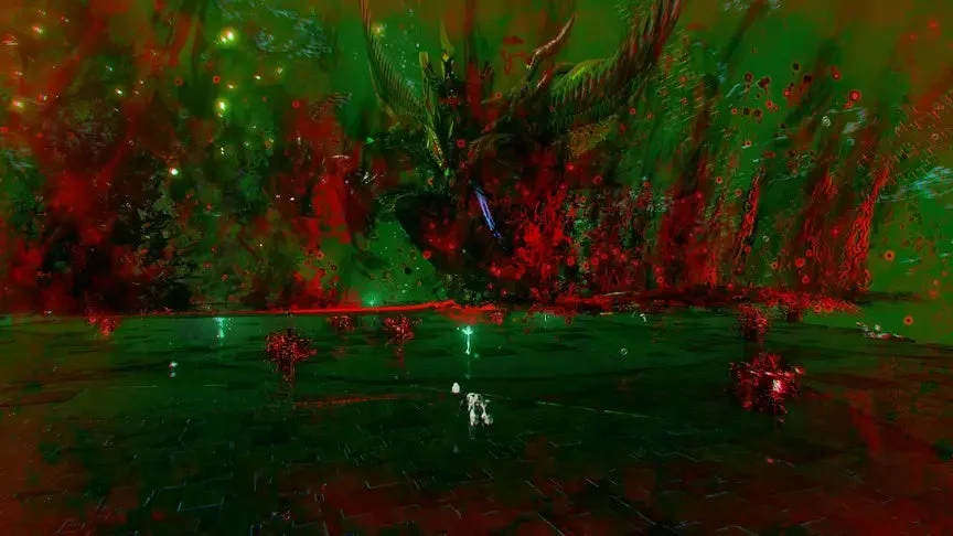 巨大モンスターとキャラクター