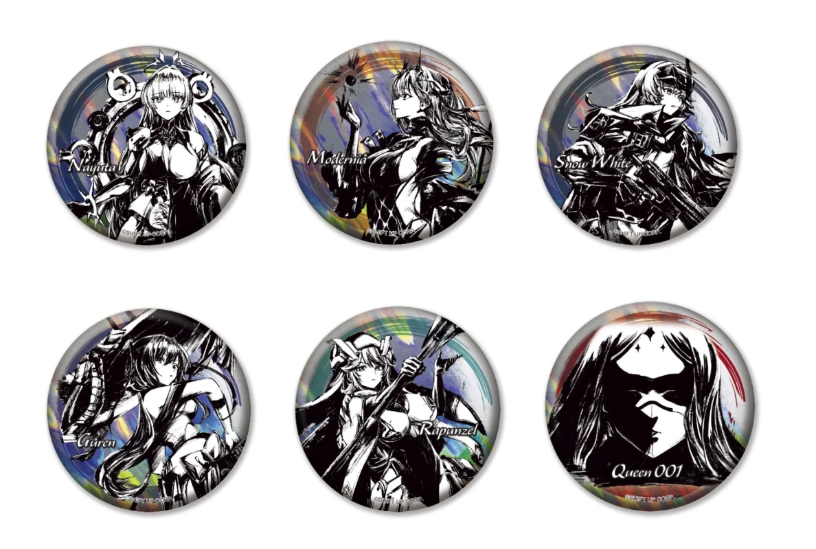 墨絵トレーディングホロ缶バッジ（全6種）