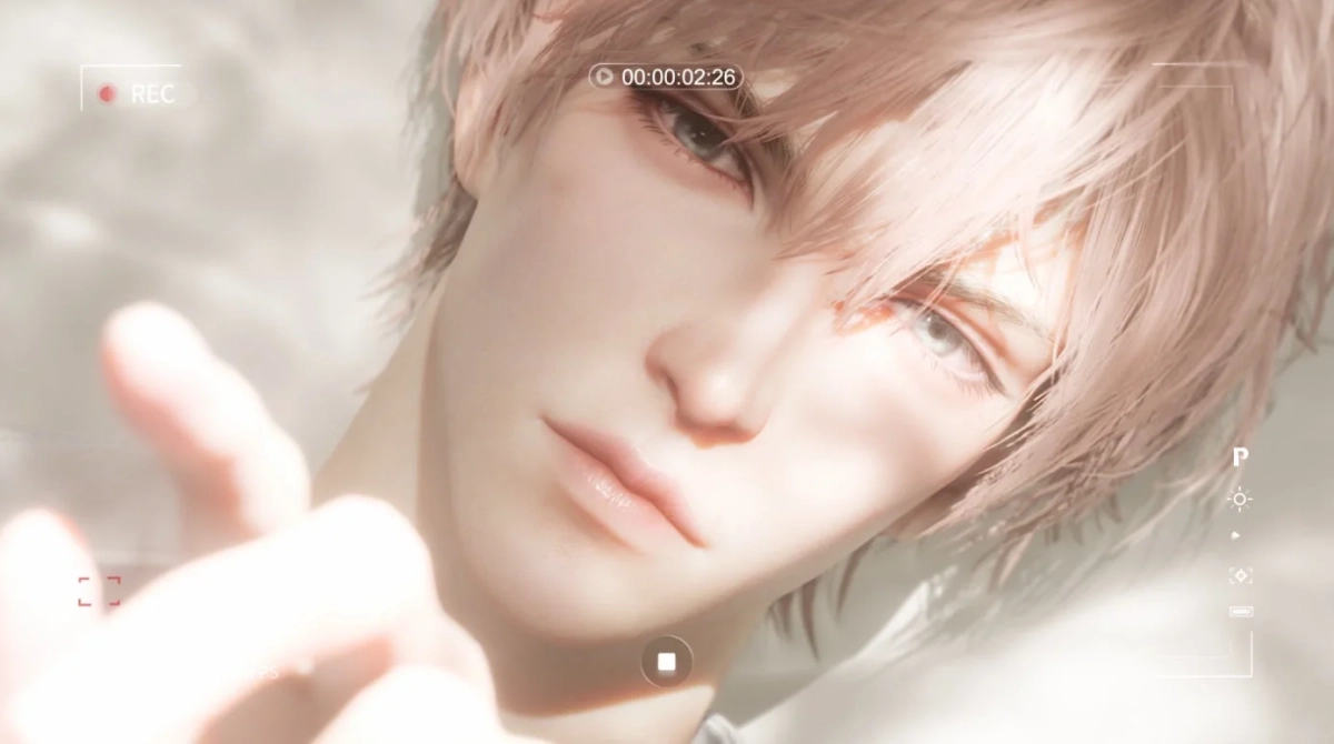 美少年キャラクターのクローズアップ