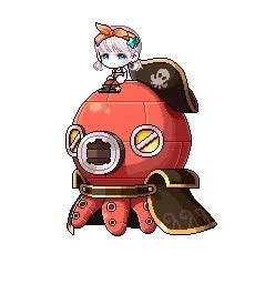 タコ型ロボットと女の子