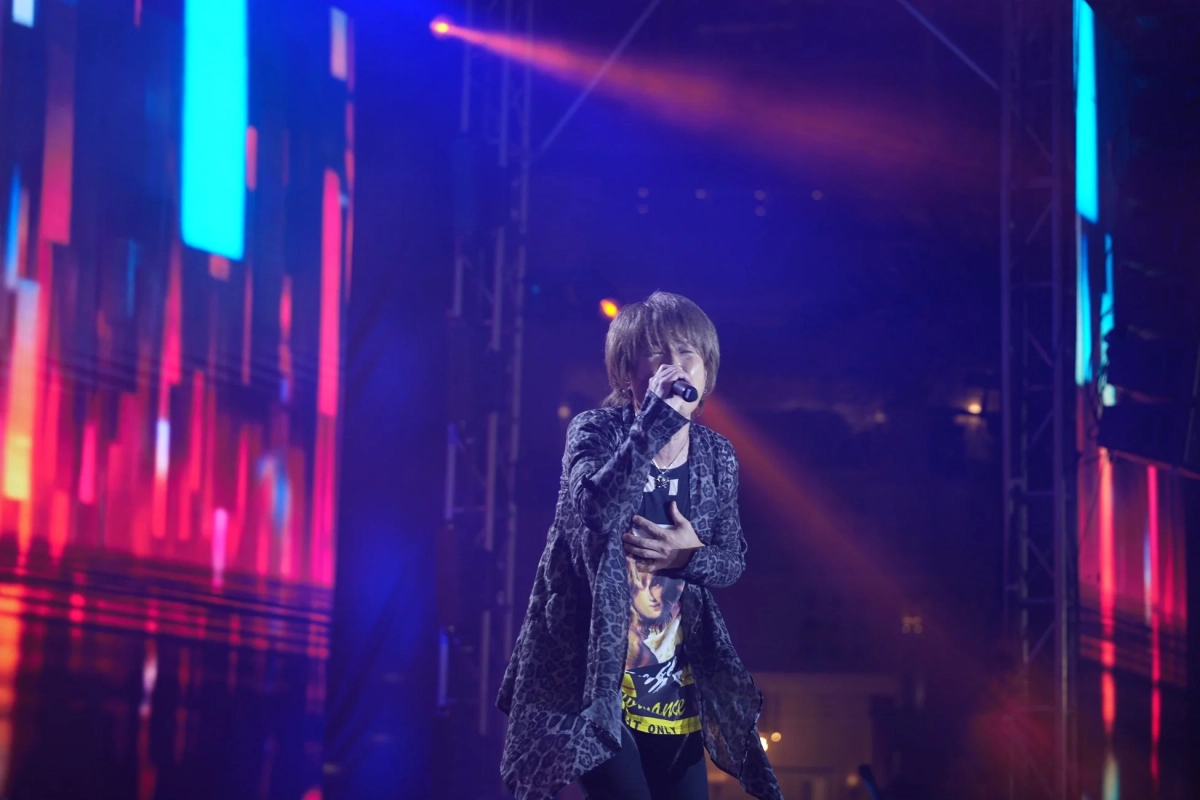 きただにひろし氏のライブパフォーマンス