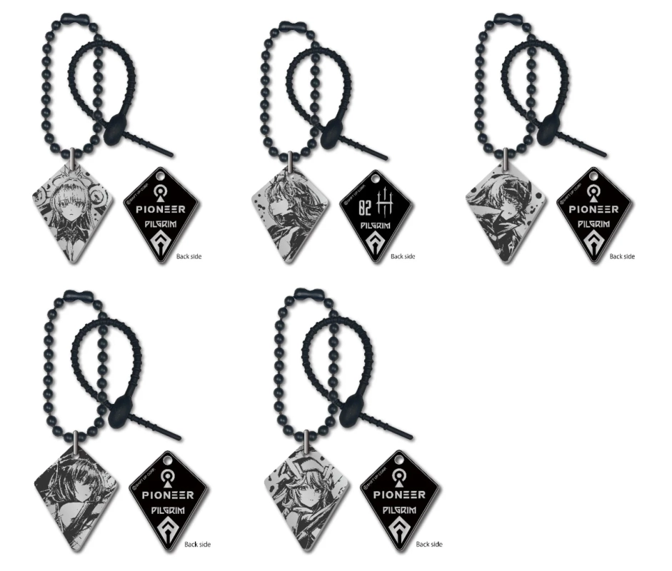 墨絵メタルバックチャーム 全5種