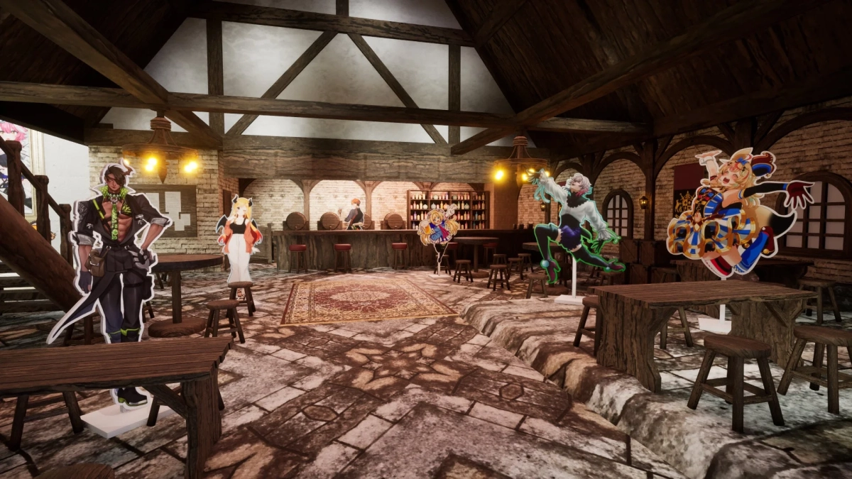 ゲーム内酒場風展示