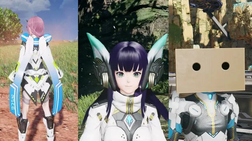 3つのキャラクターカスタマイズ例