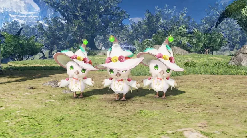 可愛い白い鳥型キャラクター