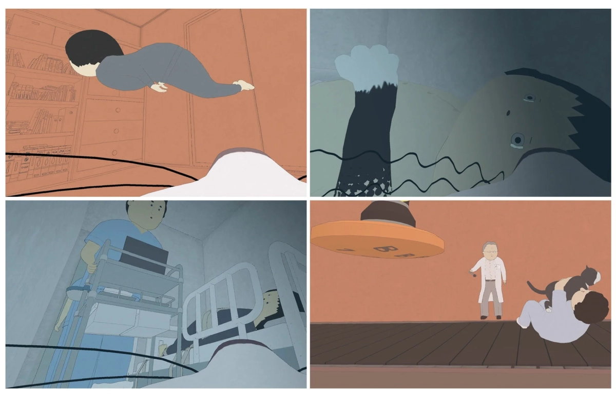 作品中のシュールなアニメーションシーン