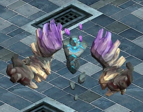 ゴーレムのような幻想的な構造物