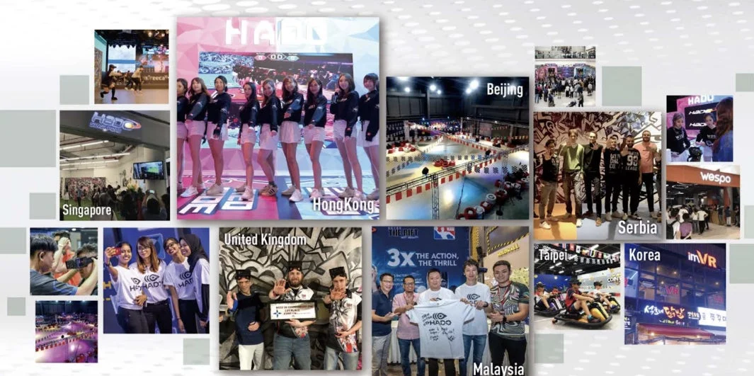 HADOのグローバル展開を示すコラージュ画像