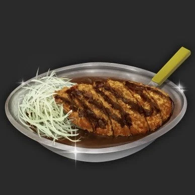 揚げたてカツと千切りキャベツ