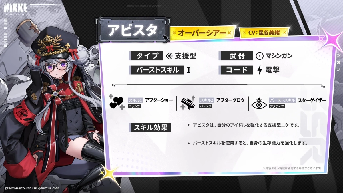 アビスタ スキル