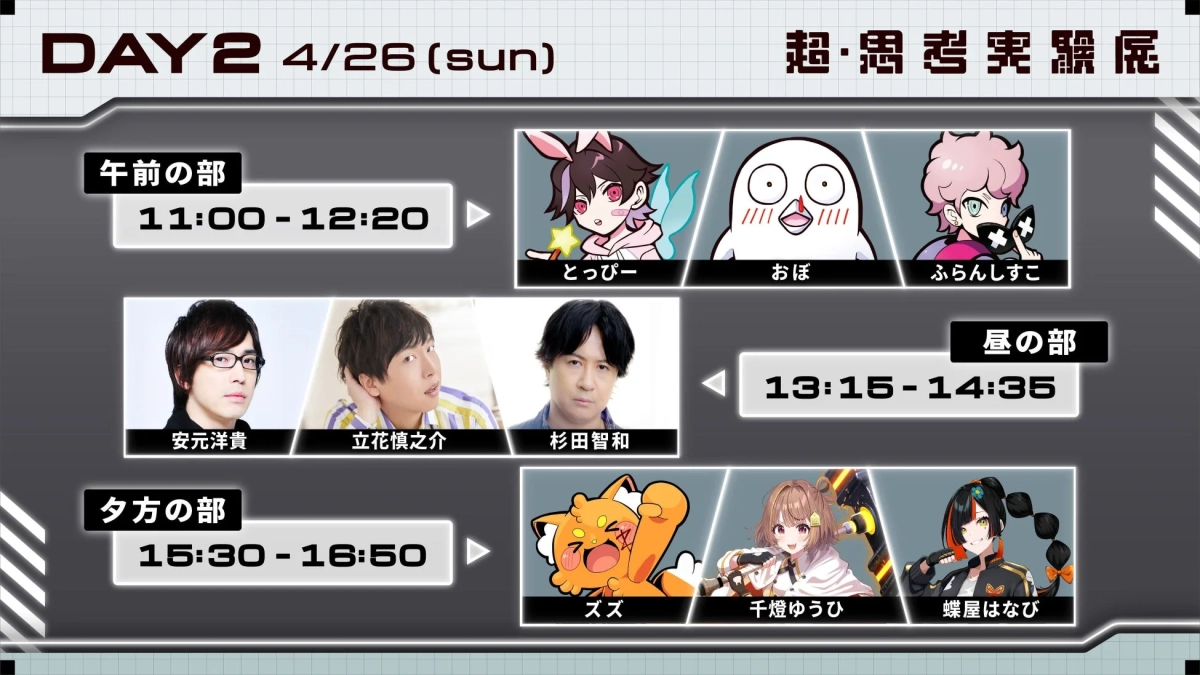 DAY2スケジュール