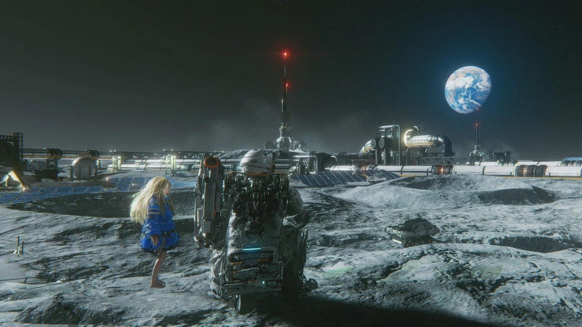 月面基地と地球