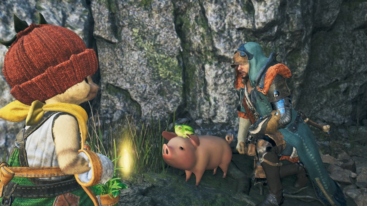 ハンターとアイルー、プーギー