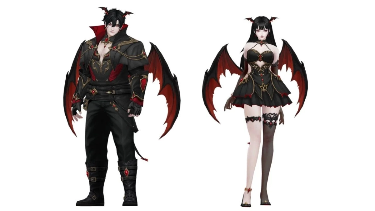 男女の夢魔セットキャラクター