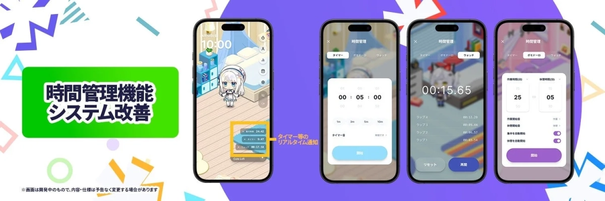 時間管理機能のシステム改善