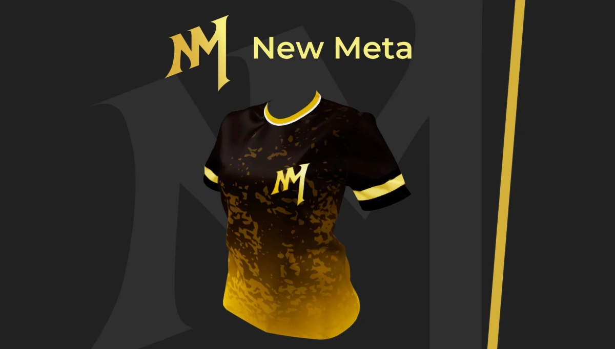 Tシャツ、アパレル、eスポーツ、ロゴ、黒と金、デザイン、ファッション、ユニフォーム