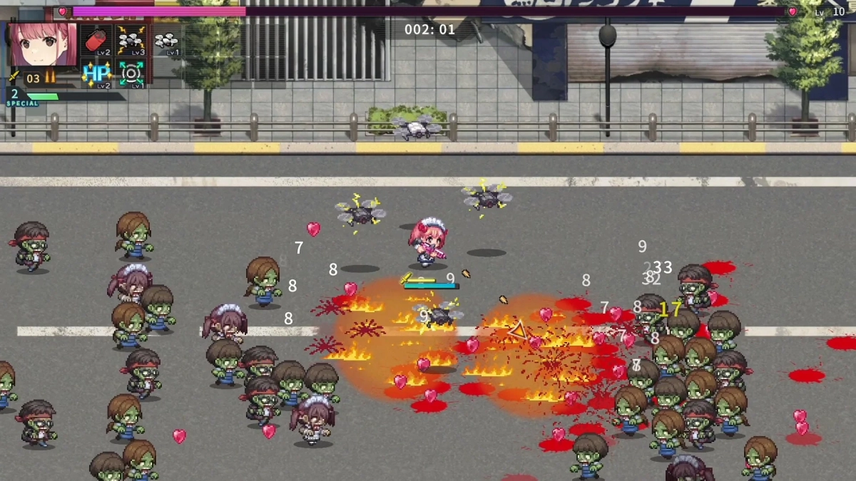 ゾンビ殲滅ゲームプレイ