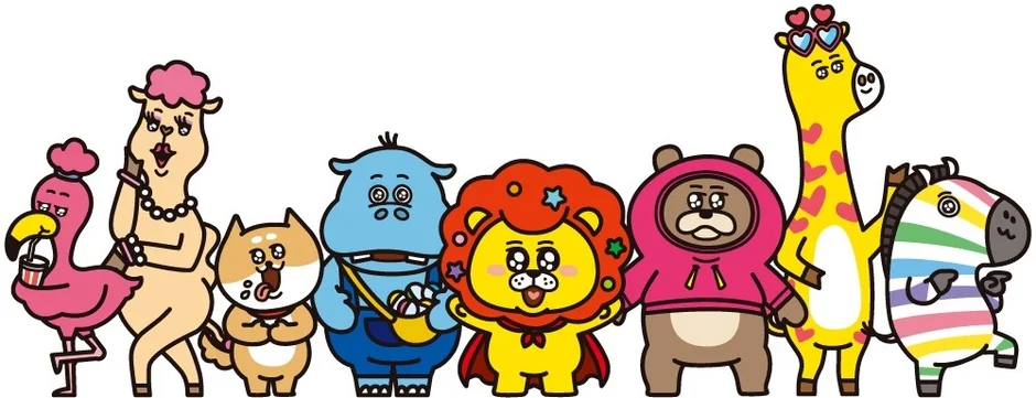 オリジナルキャラクター集合イラスト