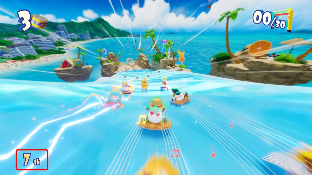 レース中の順位表示