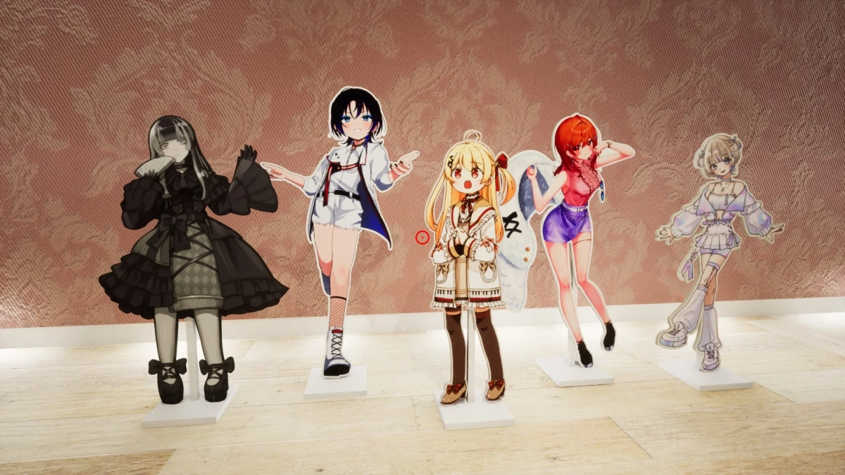 ゲーム内キャラクターパネル展示