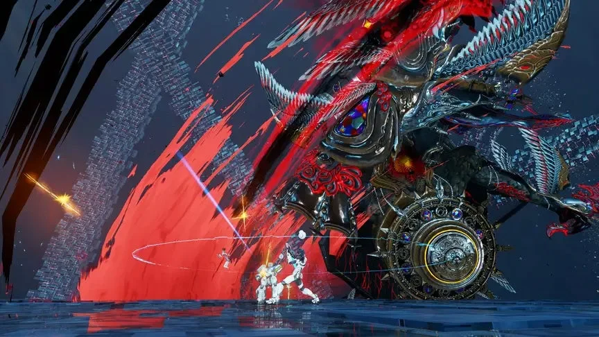 ボスと複数のキャラクター戦闘