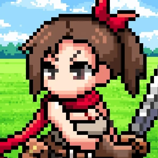 ドット！ガールズバトルのキャラクターイラスト