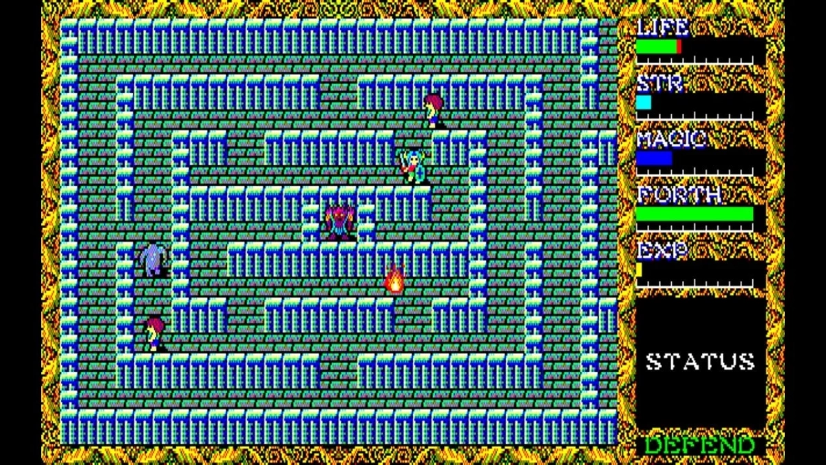 レトロなビデオゲームのスクリーンショット