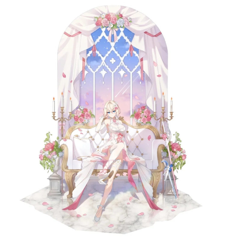 新キャラクター:ウェディングドレス姿