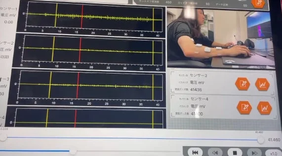 生体データ計測の様子