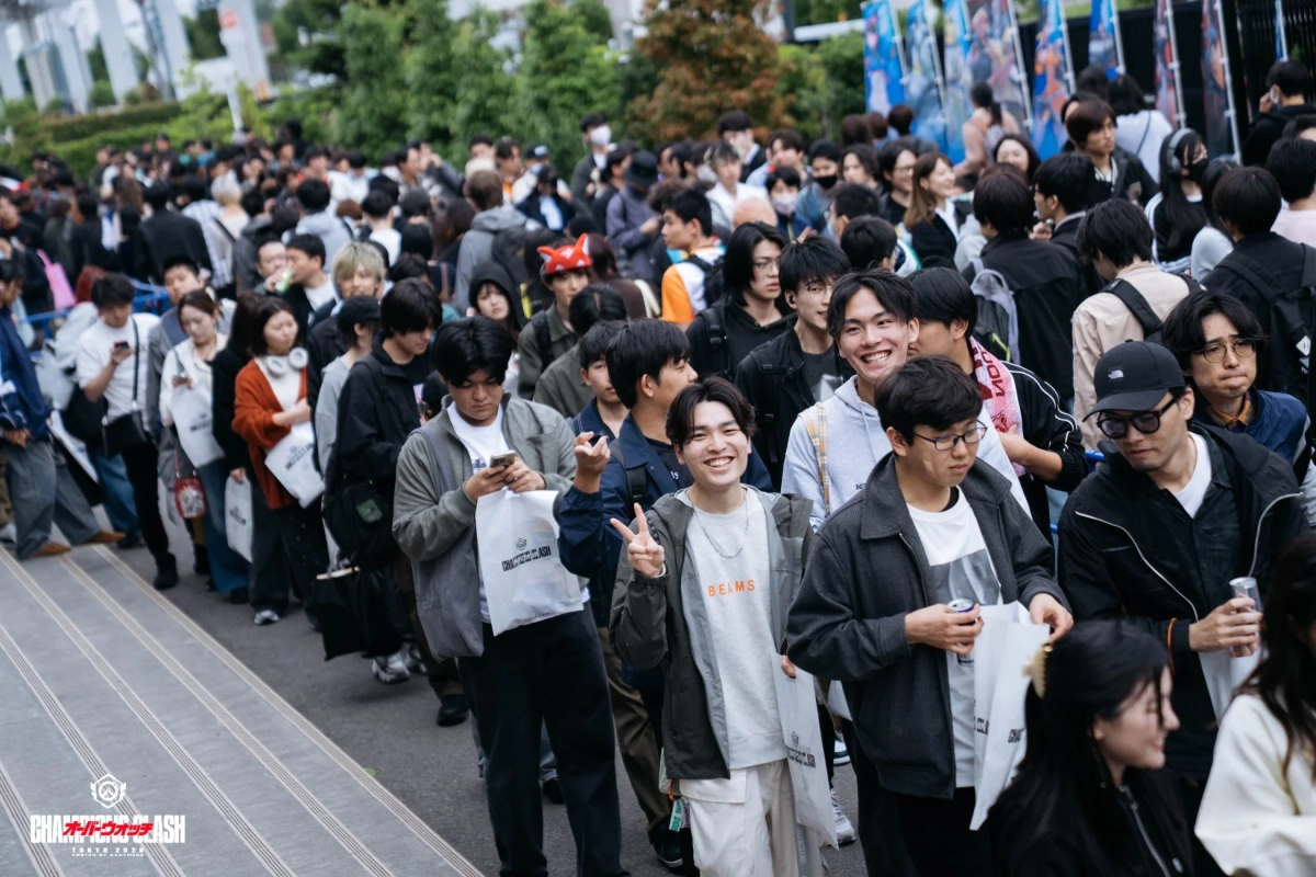 物販ブースの行列