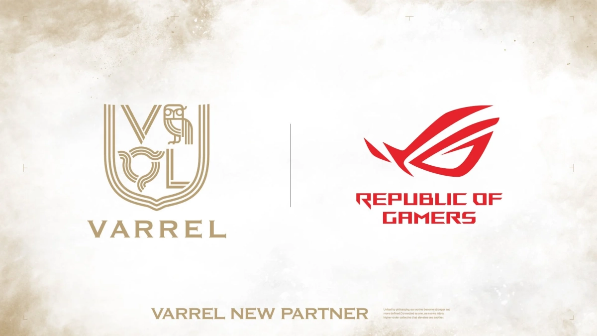 VARRELとRepublic of Gamersのロゴ