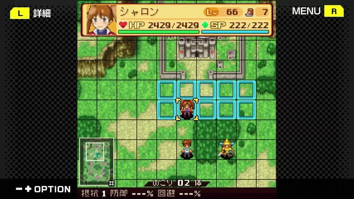 ゲーム画面 シミュレーションパート
