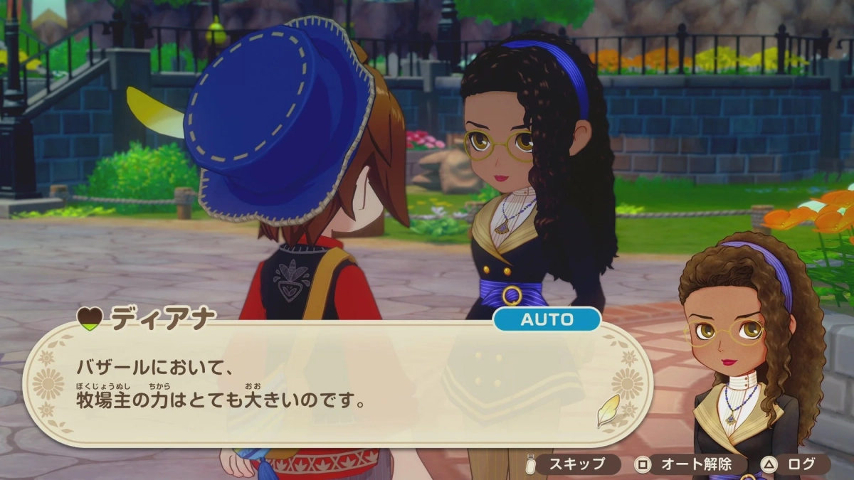 キャラクターとの会話