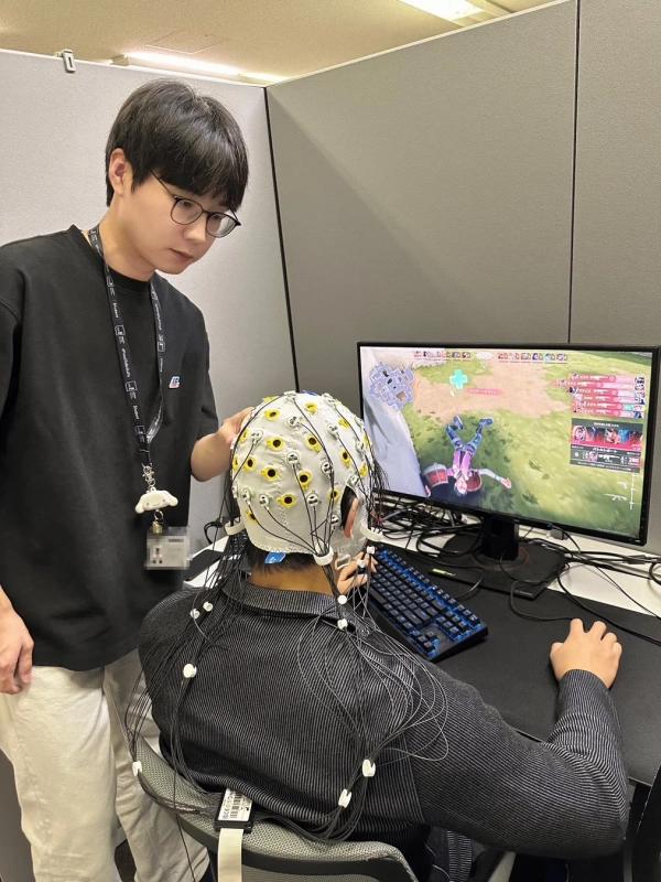 eスポーツにおける認知科学的研究の様子