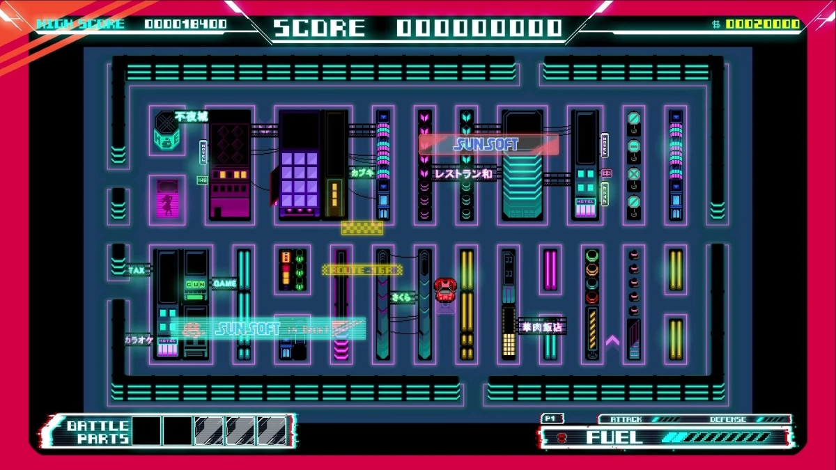 レトロゲームマップ画面
