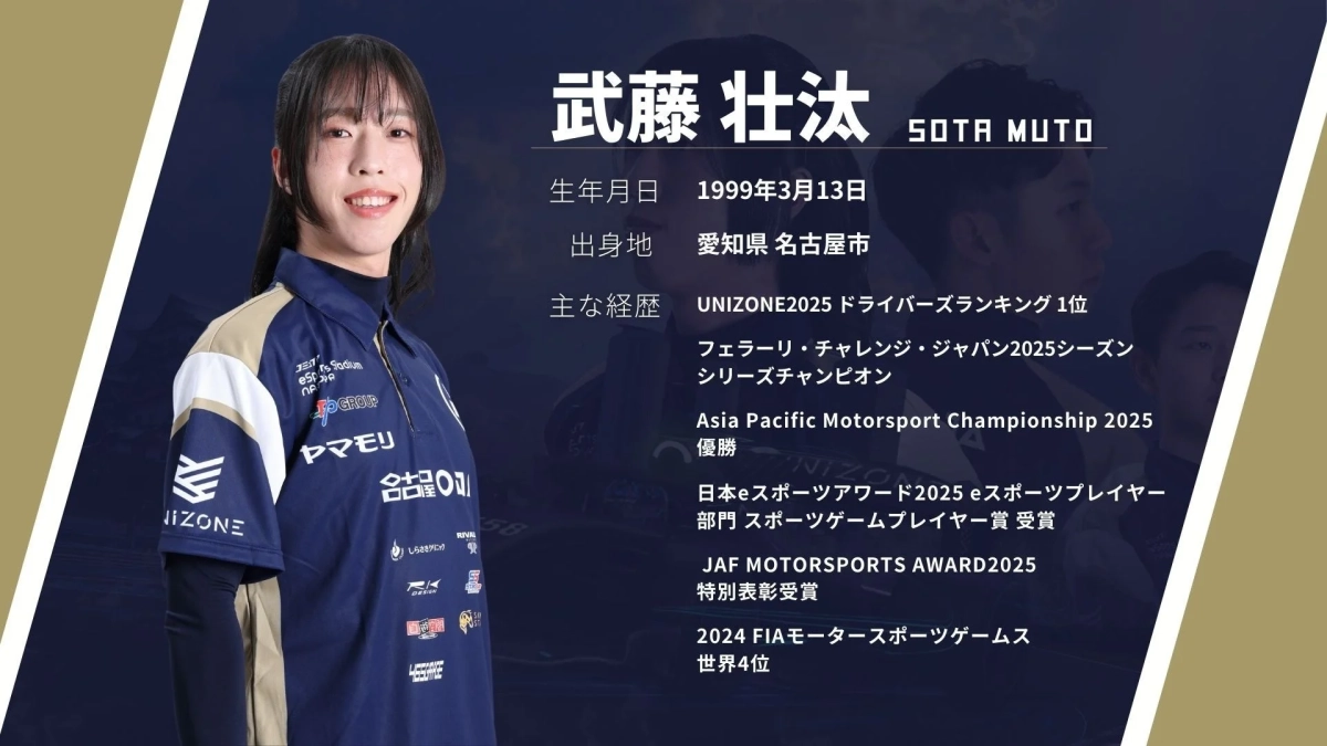 武藤壮汰選手のプロフィール