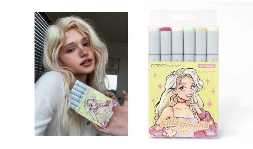 Julia Gisella氏とコピックのコラボレーション商品