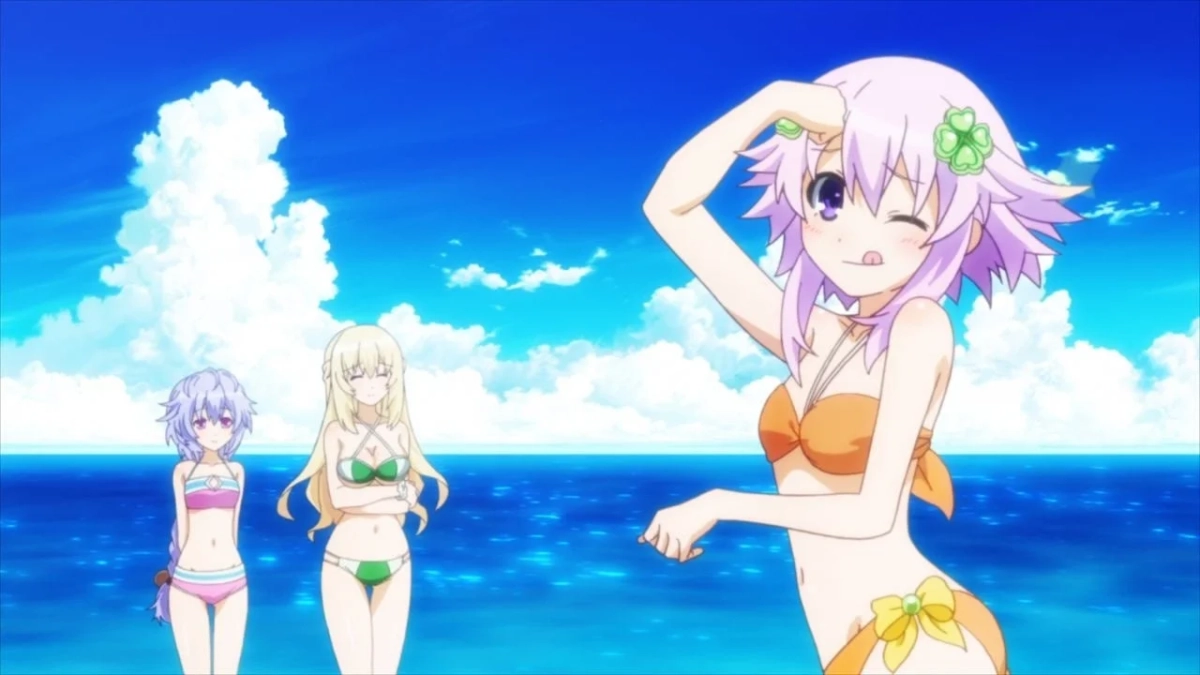 水着姿のキャラクターたち
