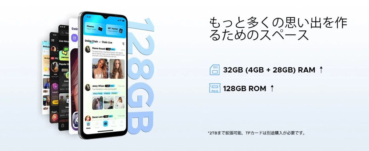 メモリとストレージの拡張性